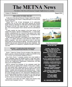 METNA Newsletter August 2014