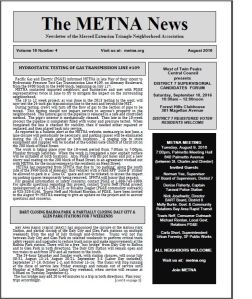 METNA Newsletter August 2016