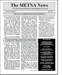 METNA Newsletter May 2014