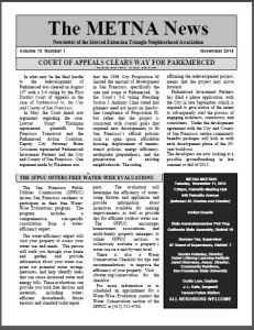 METNA Newsletter November 2014